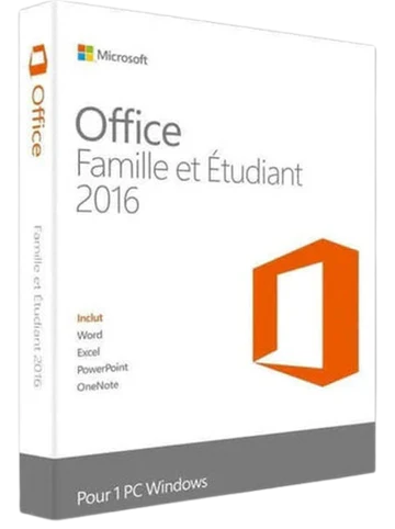 Microsoft Office 2016 Famille et Etudiant